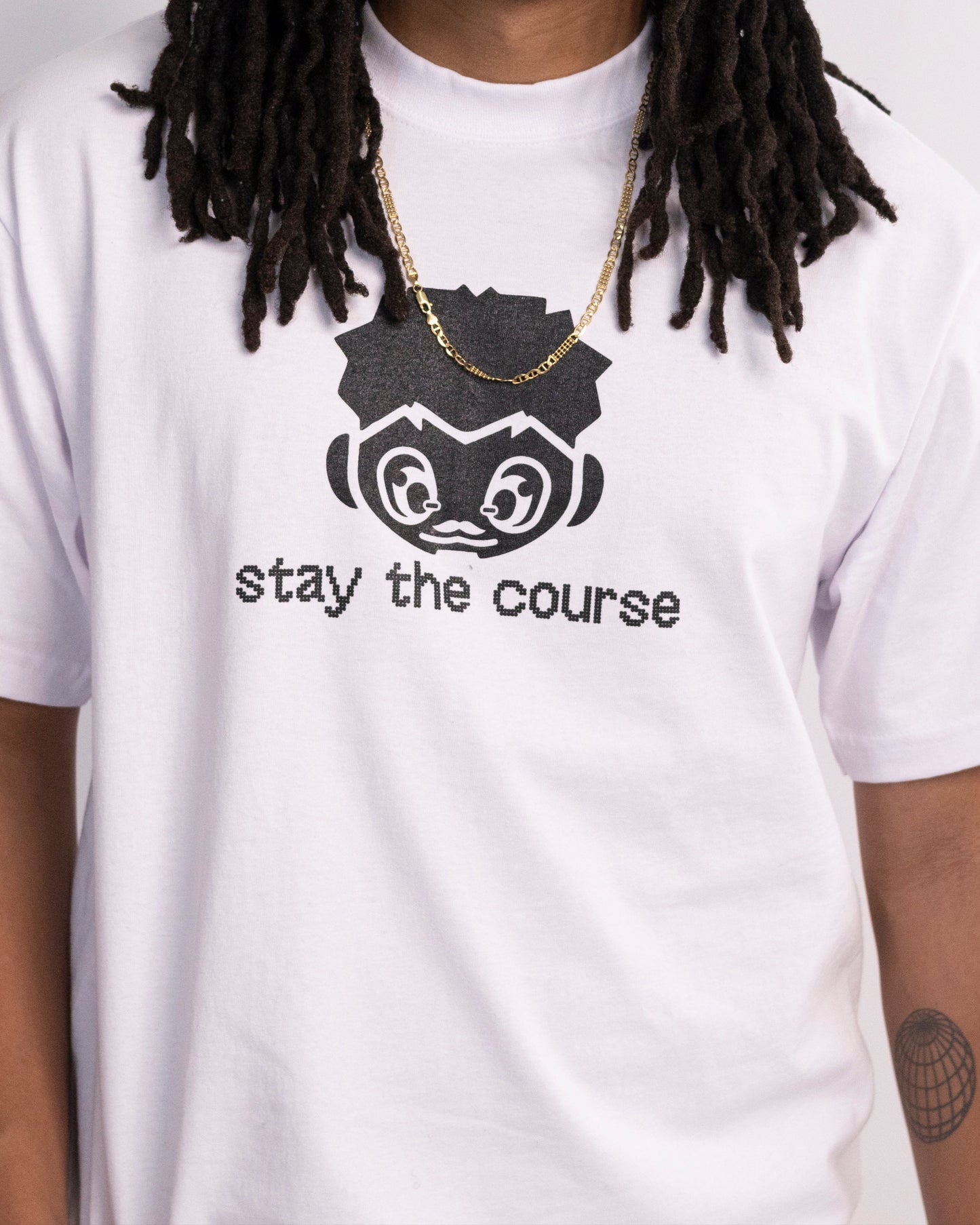 Stay The Course Tee White