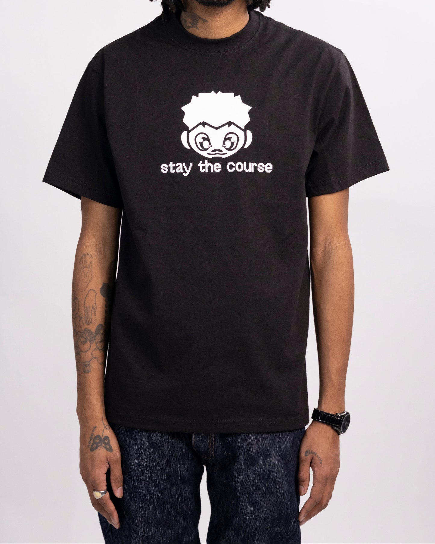 Stay The Course Tee Black